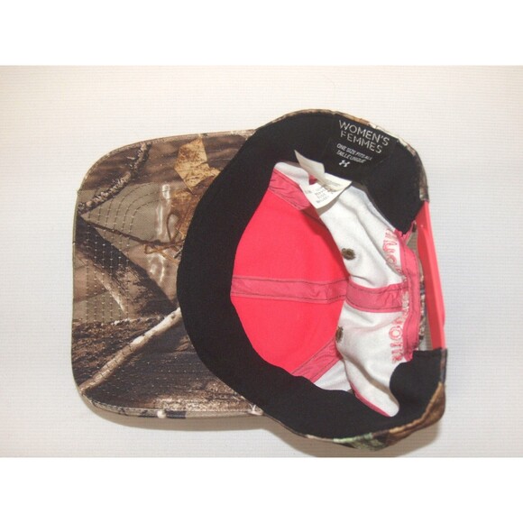 Under Armour Women Hunt Camo Antler Logo Pink Hat Baseball Cap NEW - Picture 6 of 6